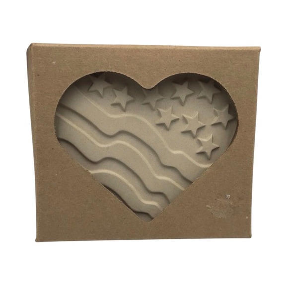 Vintage Pampered Chef Patriotic Heart Cookie Mold Final Edition 2934 Baking NEW - Picture 4 of 7